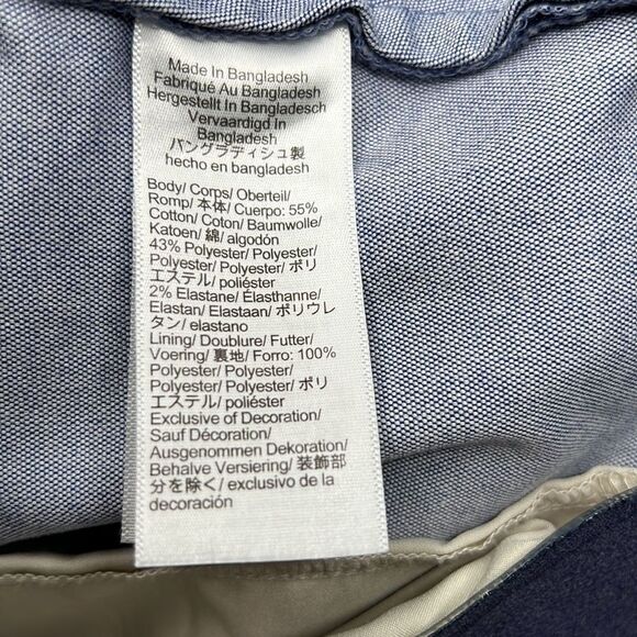 J. Crew Tech Oxford Shorts in Sky blue NWT size 36/9 - Picture 12 of 16